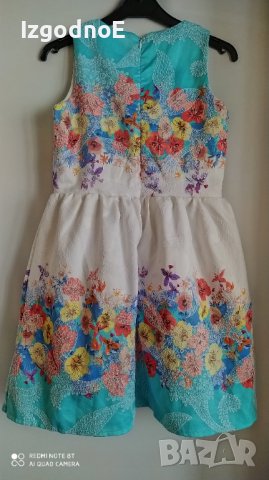 128 Ivon Разкошна празнична рокля на Ивон, снимка 2 - Детски рокли и поли - 42569744