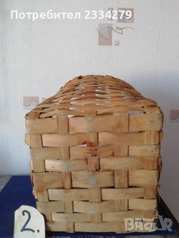 Стари ръчно плетени кошници от различни майстори в  различни  години, снимка 7 - Антикварни и старинни предмети - 52275283