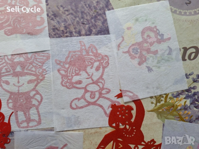 ✅ХАРТИЕНИ КИТАЙСКИ ИЗРЕЗКИ ❗, снимка 3 - Филателия - 53135180
