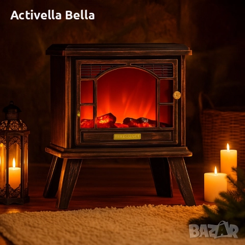 Ретро камина с ефект на пламък – уют и атмосфера навсякъде, снимка 5 - Декорация за дома - 52519573