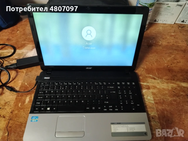 продава лаптоп acer aspire I5///15,6 дисплеи/модел 3210M., снимка 3 - Лаптопи за дома - 54305924