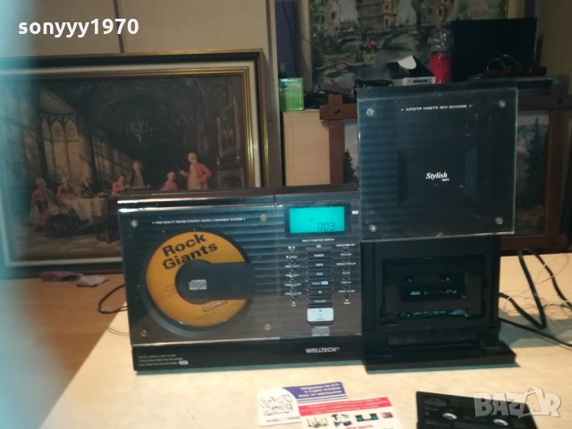 дизаинерска уредба с цд/дек/тунер/усилвател/аукс 2912201810, снимка 4 - Ресийвъри, усилватели, смесителни пултове - 31252855