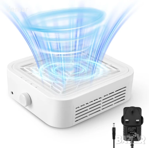 Gxpjycfob Уред за събиране на прах от нокти, прахоуловител за прах от нокти, мощен 120W, снимка 1