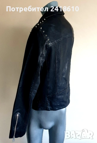 All Saints Crow Biker Leather Jacket Mens Size S ОРИГИНАЛ! Ест. кожа!, снимка 17 - Якета - 54249054