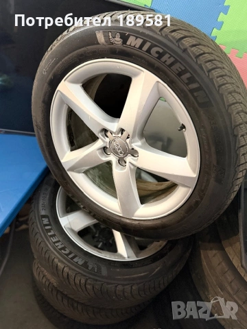 Джанти с чисто нови зимни гуми michelin alpin pilot 5 performance 19 цола за Ауди , снимка 2 - Гуми и джанти - 54022188