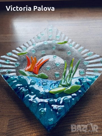 Красива фруктиера/плато/чиния от стъкло, снимка 13 - Вази - 42619552