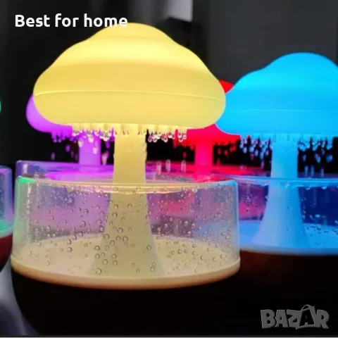 Дизайнерска лампа- овлажнител  дъждовен облак от FOEZOE, снимка 5 - Декорация за дома - 48016821