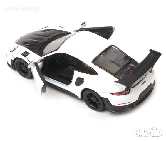Porsche 911 GT2 RS - мащаб 1:36 на KinSmart моделът е нов в кутийка, снимка 16 - Колекции - 42687511