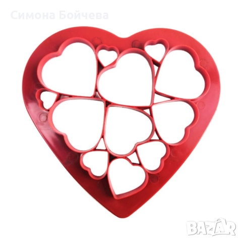 Силиконова форма за сладки и бисквити - сърца, снежинки или животинки, снимка 7 - Форми - 52843429