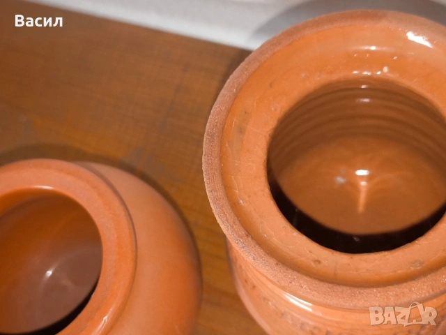 Традиционни битови гърненца за мед и кисело мляко (3 броя), снимка 6 - Декорация за дома - 53972206