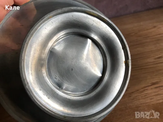 Старинна метална купа с инкрустации , снимка 7 - Антикварни и старинни предмети - 50084785