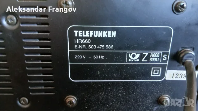 TELEFUNKEN HC 660 & TELEFUNKEN HR 660, снимка 15 - Радиокасетофони, транзистори - 56073106