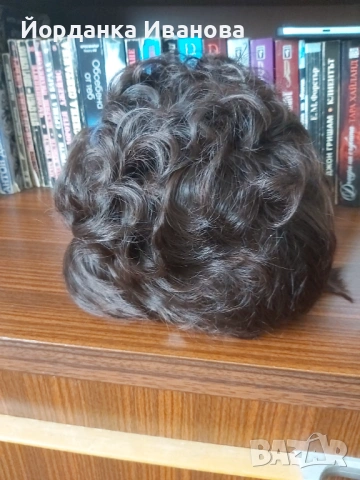 Къса перука,тъмно кафява, снимка 2 - Аксесоари за коса - 54042413