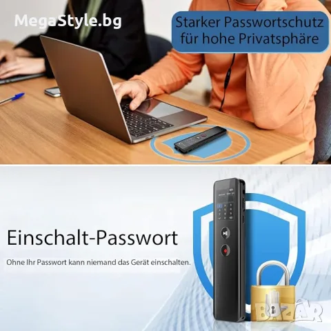 128GB цифров гласов рекордер с възпроизвеждане,MP3 плейър, снимка 7 - Други - 55749552