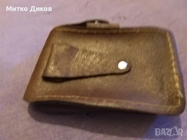 Калъвче за цигари и запалка естествена кожа 100х62мм отлично, снимка 5 - Табакери - 49171908