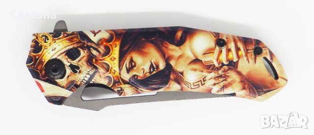 Browning X 89 - дизайнерски сгъваем полу автоматичен нож, 100x220, снимка 3 - Ножове - 40744592
