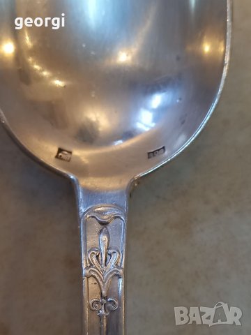 Голяма сребърна лъжица, снимка 5 - Антикварни и старинни предмети - 39250212
