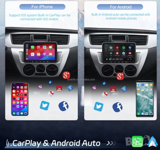 Мултимедия, плеър, с Андроид, единичен дин, навигация, за кола, автомобил, Android, 1 DIN, Carplay, снимка 3 - Аксесоари и консумативи - 51691060