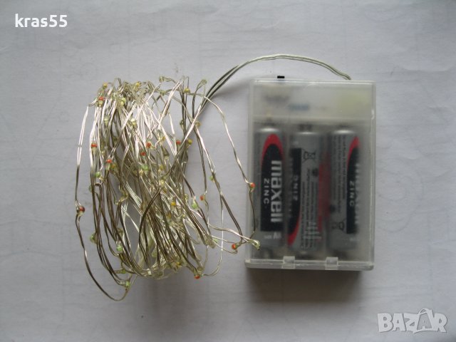 Светещи гирлянди на батерии, снимка 1 - Декорация за дома - 39068037