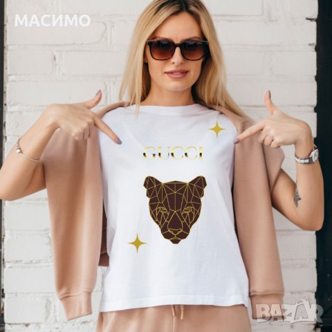 Тениски Гучи Gucci Дамски, снимка 3 - Тениски - 44457721
