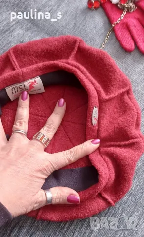 "Mayser" sports line / "Danielle Meucci" Florence / Дизайнерска шапка от пресована вълна с подарък, снимка 6 - Шапки - 49266564