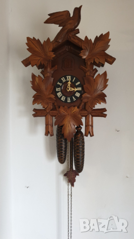 Стенен часовник с кукувица - Шварцвалд, снимка 10 - Антикварни и старинни предмети - 44617015