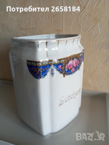 Италиански старинен порцелан, ръчно рисуван., снимка 5 - Антикварни и старинни предмети - 50661921