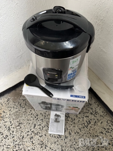 Уред за Готвене на Ориз и Пара Severin RK2425 650W, 3 л, Оризовар/Оризоварка!, снимка 3 - Уреди за готвене на пара - 52209492