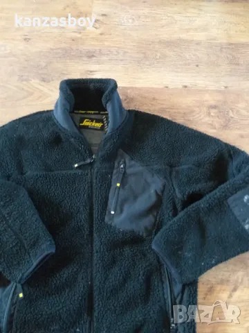 snickers workwear sherpa fleece - мъжко работно горнище СЪС СЛЕДИ ОТ УПОТРЕБА, снимка 2 - Якета - 48616365