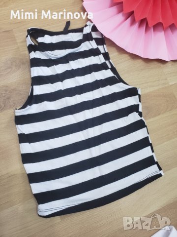 долнище Nike + топ в черно и бяло, снимка 3 - Корсети, бюстиета, топове - 30543288