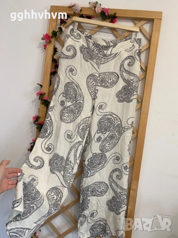 Панталон с широк крачол, снимка 6 - Панталони - 54313111