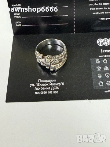 Сребърен пръстен 925 проба, снимка 3 - Пръстени - 54355243