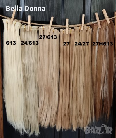 Висококачествени екстеншъни/удължения за коса от изкуствен косъм, снимка 2 - Аксесоари за коса - 17505739