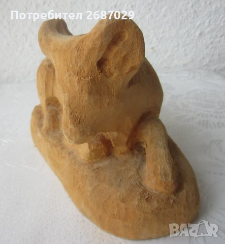 Вол бик крава дървена фигура статуетка, снимка 2 - Статуетки - 37587768