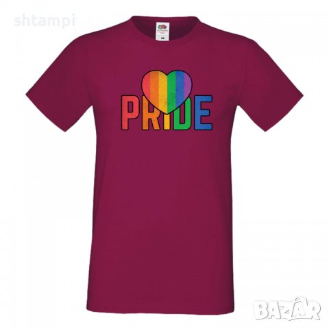 Мъжка тениска Pride Heart multicolor Прайд,Празник.Повод,Изненада, снимка 4 - Тениски - 37104978