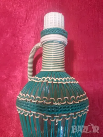 Ретро плетена бутилка , снимка 5 - Колекции - 47529034