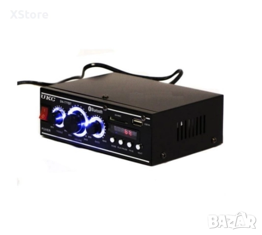 Мощен HiFi усилвател с Мp3, USB, SD, BT и FM радио с дистанционно управление, снимка 5 - Ресийвъри, усилватели, смесителни пултове - 52555988