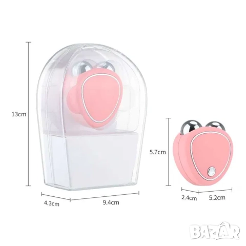 Мини уред за масаж EMS микроток и лифтинг ефект на лицето, био лифтинг, снимка 6 - Козметични уреди - 52070654