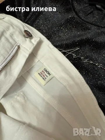 Страхотен лот дънки и блузка Guess, снимка 4 - Детски панталони и дънки - 49348717