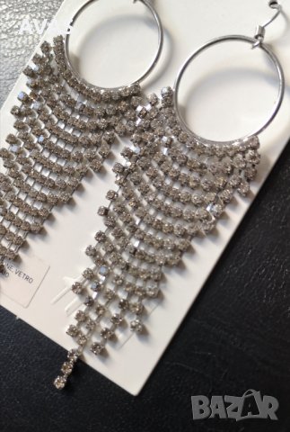 Нови дълги висящи обеци H&M, снимка 2 - Обеци - 31320285