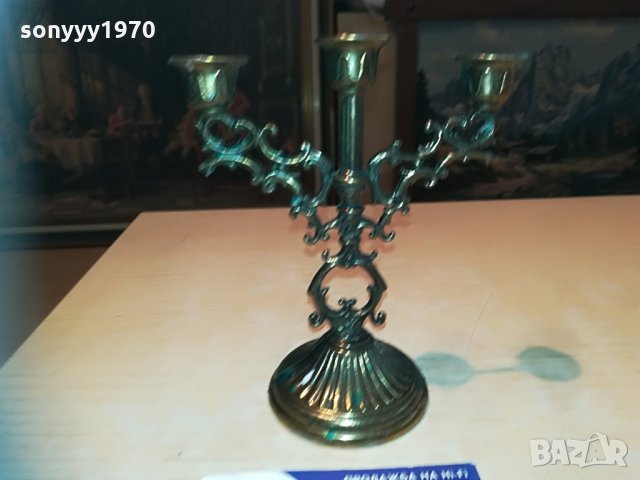 малък и красив свещник в цвят злато-13х12см, снимка 5 - Колекции - 30009376