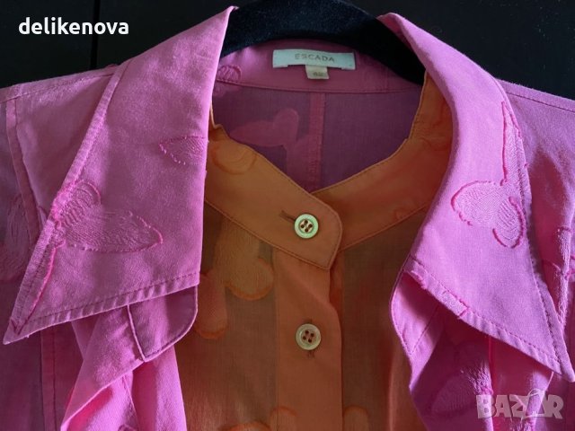 ESCADA. original Size L Двуцветна риза, снимка 2 - Ризи - 44433427