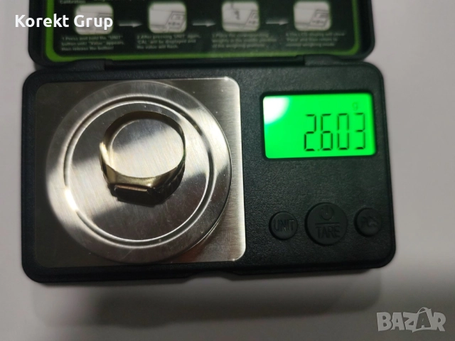 Златен мъжки пръстен 14к, снимка 7 - Пръстени - 52901282