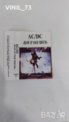 AC/DC – Blow Up Your Video, снимка 2 - Аудио касети - 37878264