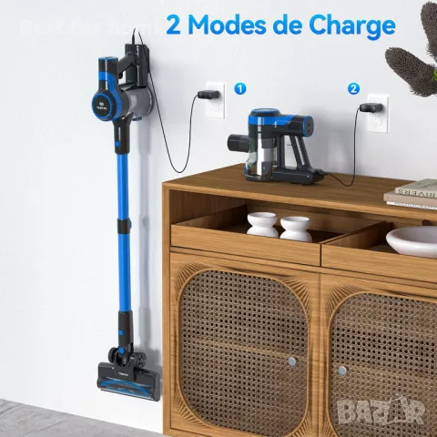 TASVAC V50 Безжична мощна прахосмукачка 200W, снимка 9 - Прахосмукачки - 49972891