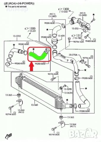 1439412 Маркуч за турбо за Форд Фокус - 1.6 TDCi, снимка 3 - Части - 37612030