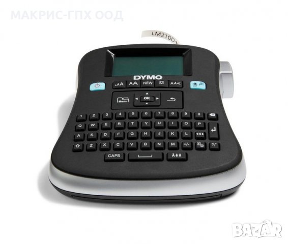 DYMO етикетен принтер LabelManager 210D+ в куфар, комплект с 12мм лента и адаптер, снимка 3 - Друго търговско оборудване - 35223269