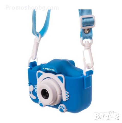 Детски фотоапарат Kruzzel, син + включена карта памет 16 GB, снимка 6 - Други - 42236591