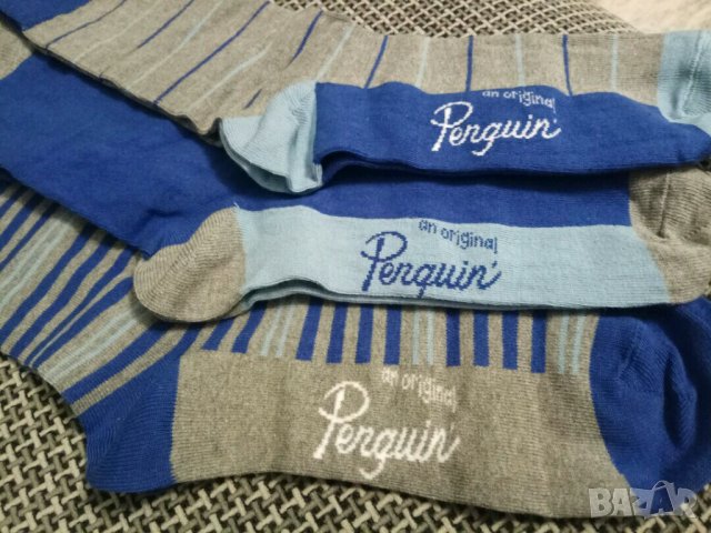 Нов к-т Original Penguin 3 Pack Socks In Gift Box , снимка 4 - Мъжки чорапи - 30715949