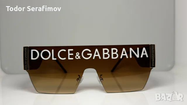 Слънчеви очила Dolce & Gabbana Logo Shield / Mask унисекс